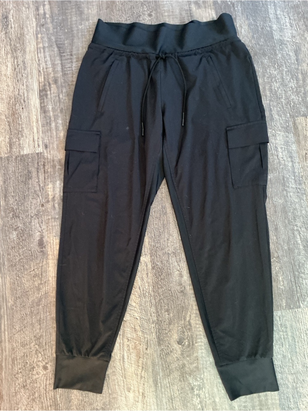 Athleta Black Silky Jogger Pants - Cargo Style
